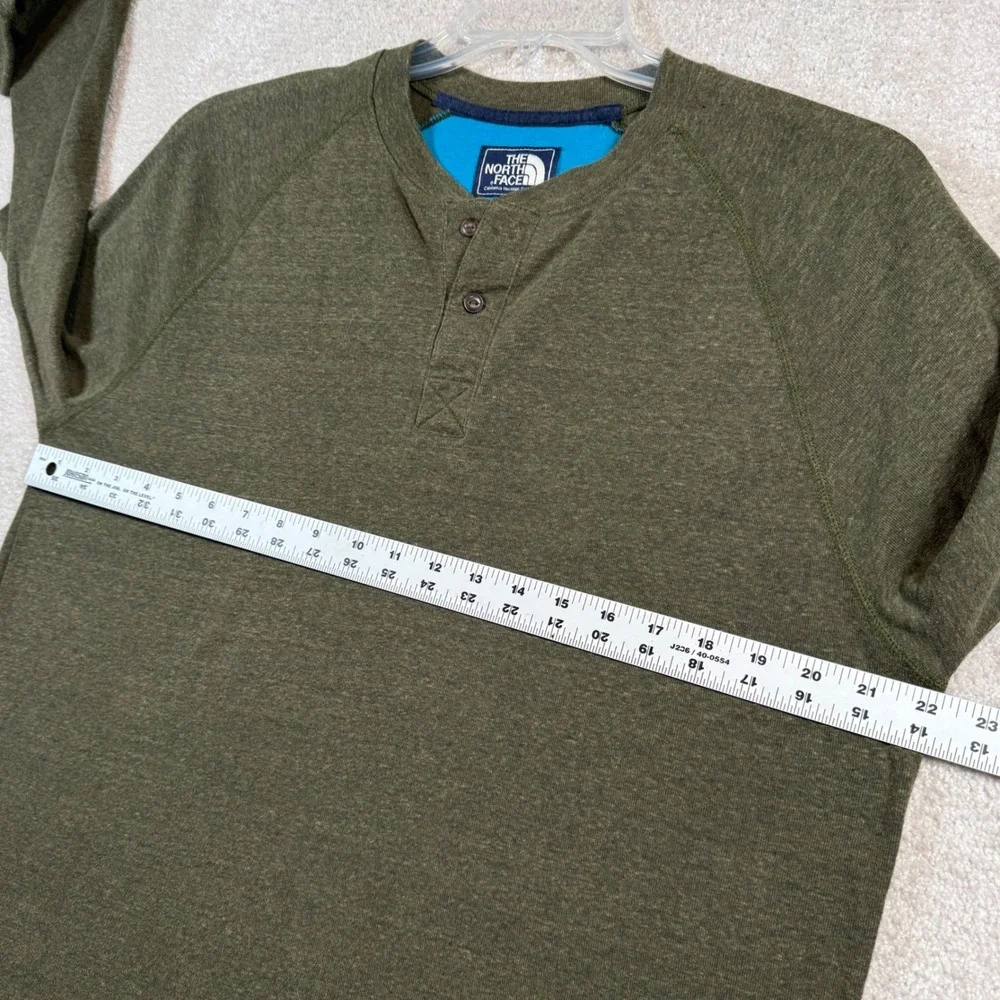 The North Face Henley Shirt‎ Men Large Blue Green 2 Pack Long Sleeve